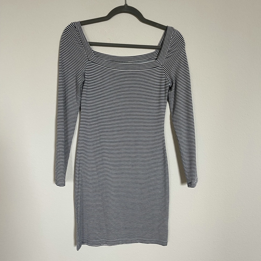 Urban Outfitters Striped Long Sleeve T-Shirt Dress